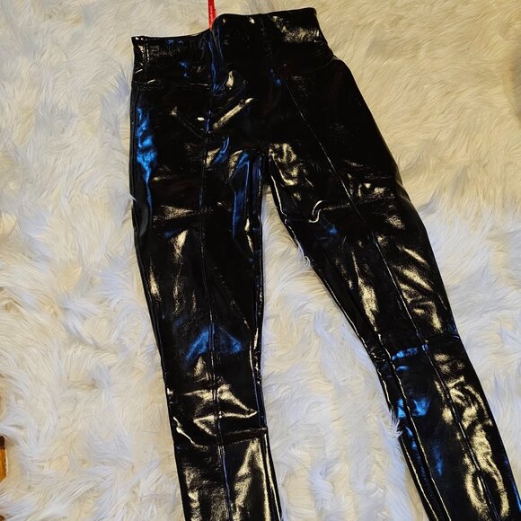 SPANX Pants - Spanx faux black patent leather leggings, women's size S/P new